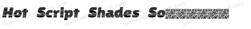 Hot Script Shades So字体转换